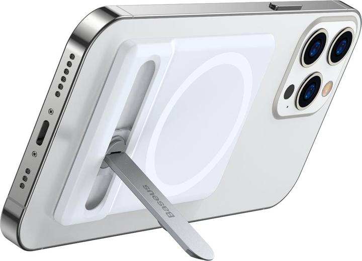 Produktbild Baseus Foldable Magnetic swivel stand holder for iPhone MagSafe (white)
