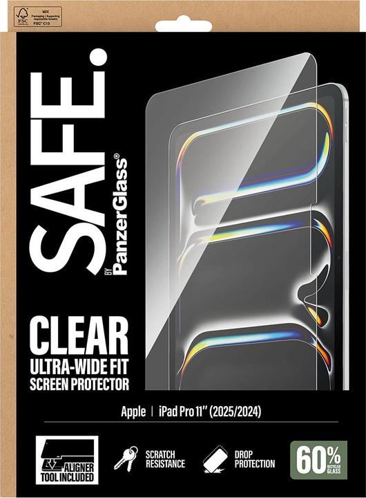 Produktbild Safe Screen Protector (1 Stk., Apple iPad Pro 11 2024, Apple iPad Pro 11 2025)