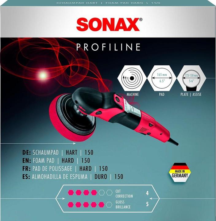 Produktbild Sonax PROFILINE Polierpad, hart, Ø 165 mm, Kabellänge