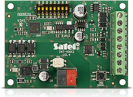 Produktbild Satel INT-KNX-2 - Relaismodul - Alarmempfänger - Grün - CE - 1 Stück(e) - 12 V