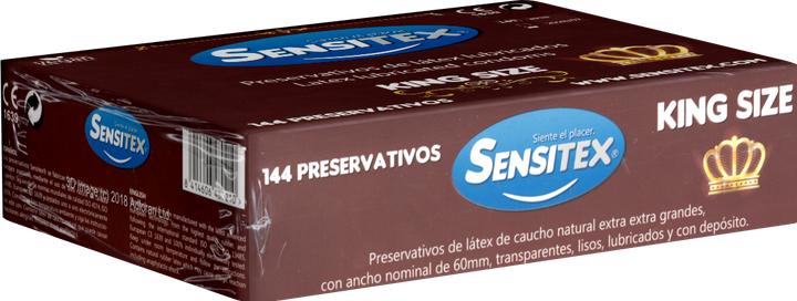 Sensitex King Size 144 XXL vegan condoms, 60mmx195mm (144 pcs.)