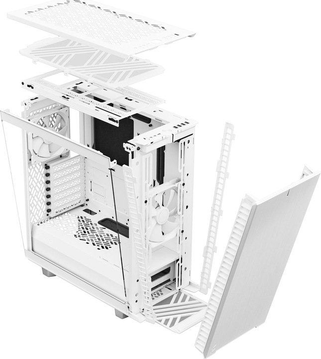 Image du produit Fractal Define 7 Compact White TG (ATX, mATX, Mini-ITX)
