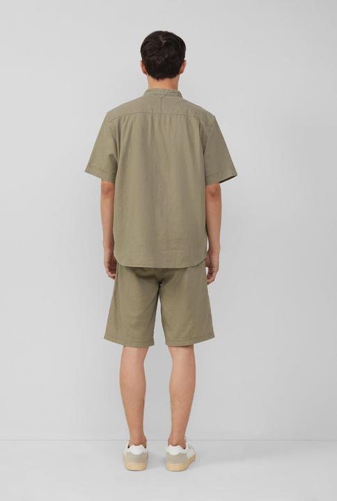 Produktbild S.Oliver Hemd Relaxed Fit: Kurzarmhemd mit Stehkragen aus Leinenmix (M)