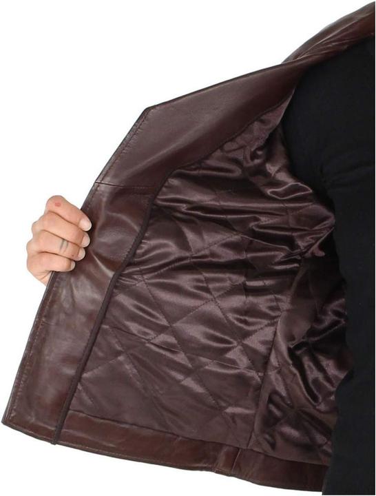 Immagine prodotto Schott Nyc Giacca Donna con Zip, Collo a Sciarpa e Fodera (S)