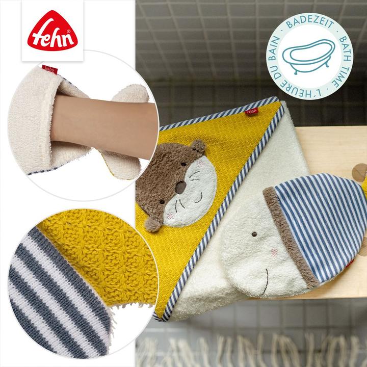 Actual product image Fehn Baby-Waschlappen & Waschhandschuhe Waschhandschuh - Fisch