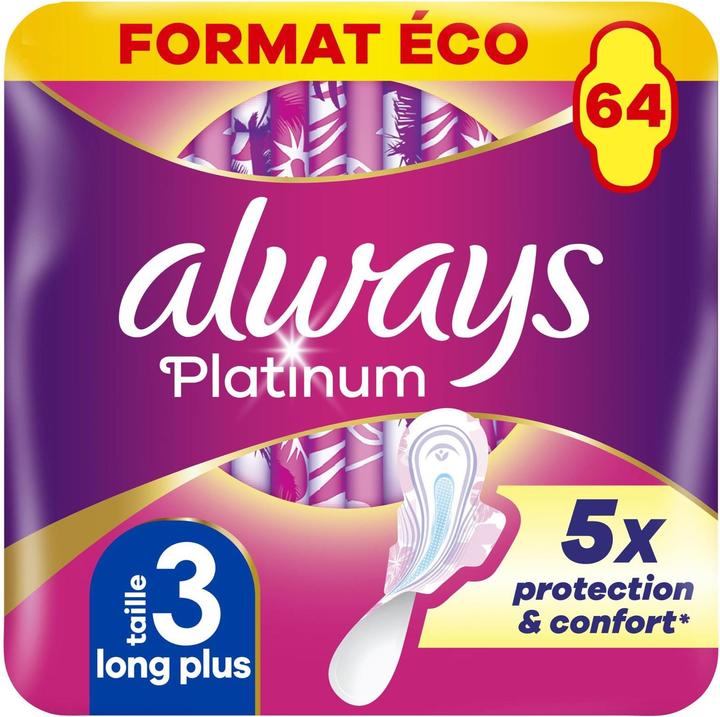Produktbild Always Ultra Platinum Day Night Σερβιέτες Μέγεθος 3 Special Pack 64 Τεμάχια (64x)