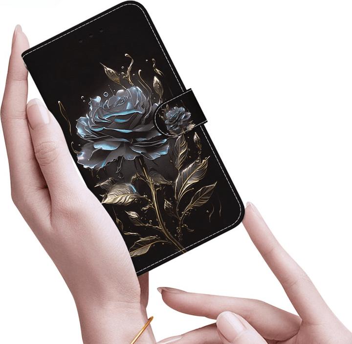 Actual product image Cover-Discount Galaxy S25 - Tasche Hülle mit Blüten Motiv (Samsung Galaxy S25)