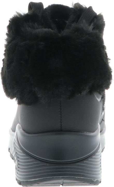 Actual product image Skechers 310539L/BBK Uno-Fall Air Kids Girls Women Sneakers Trainers Faux Fur Black (28)