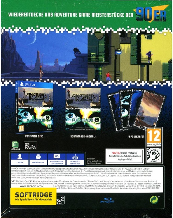 Actual product image Microids Another World + Flashback Bundle - Limited Edition (PS4, Multilingual)