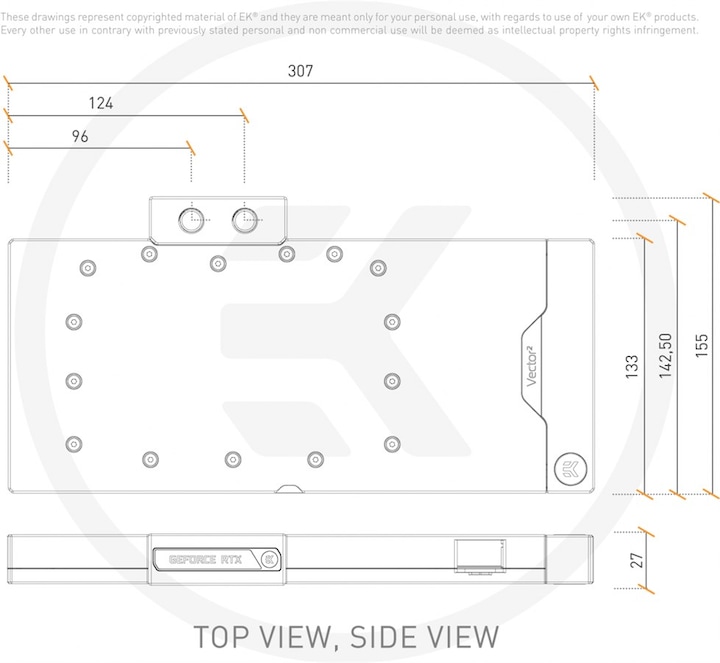 Actual product image EKWB EK-Quantum Vector² Trio RTX 4090 D-RGB