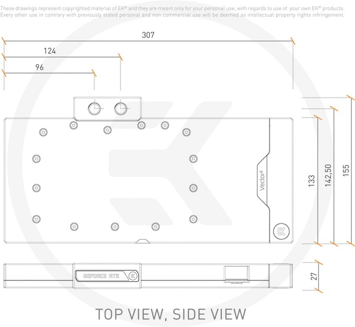 Actual product image EKWB EK-Quantum Vector² Trio RTX 4090 D-RGB