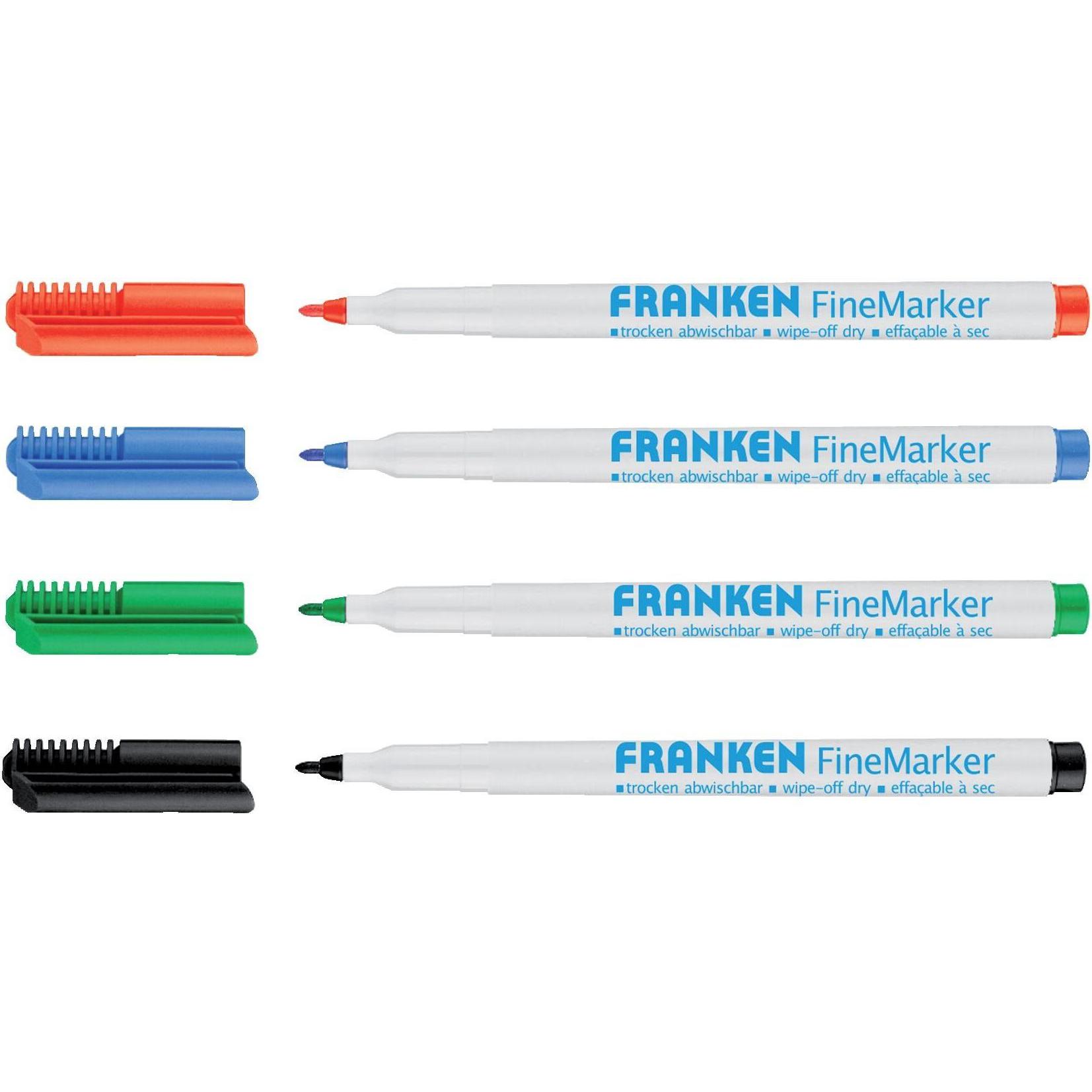 Franken, Marker, FineMarker (Mehrfarbig, 2 mm, 4 x)