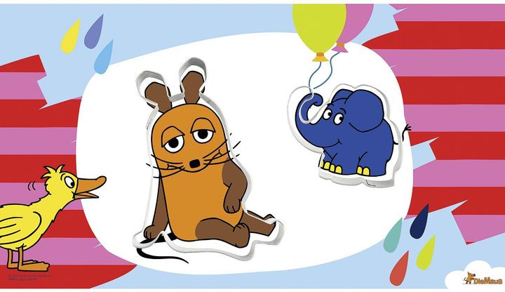 Produktbild Dr. Oetker Ausstecher 'Maus & Elefant' 2-teilig