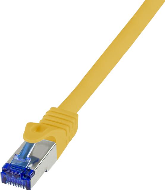 Image du produit LogiLink Câble de raccordement Ultraflex, Cat.6A, S/FTP, 1.5 m, jaune avecCat.7 raw cable, extra flexible & (S/FTP, CAT6a, 1.50 m)