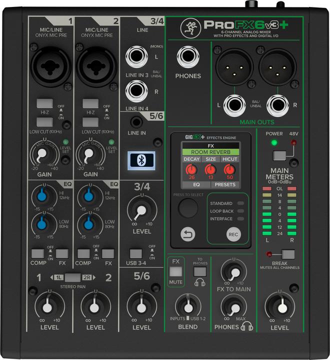 Productafbeelding Mackie ProFX6v3+ (Studio en live mixer)