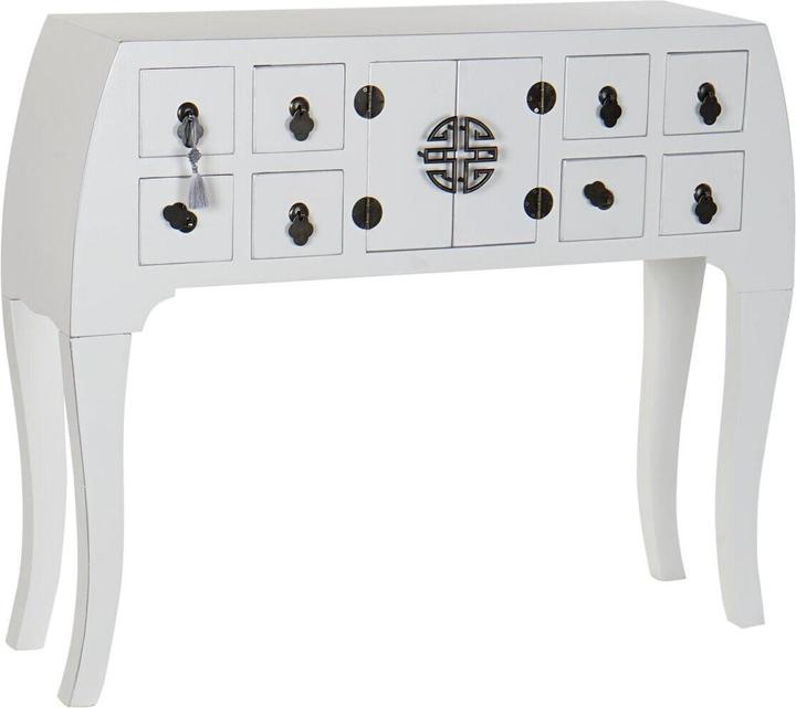 Image du produit DKD Home Decor Console Fir Silver White MDF Wood 98 x 26 x 80 cm
