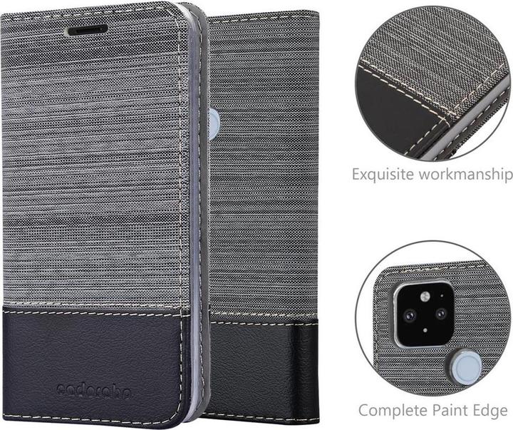 Produktbild Cadorabo Book Jeans Optik Cover (Google Pixel 5 XL)