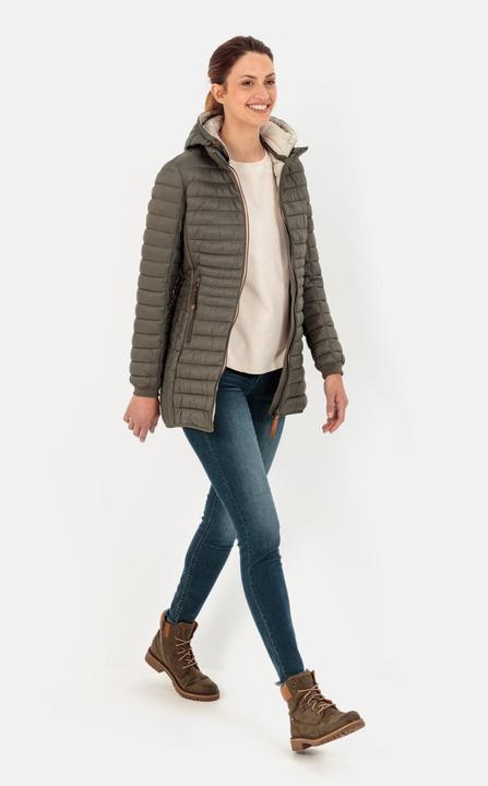 Actual product image Camel Active Long quilted jacket with detachable hood (46)
