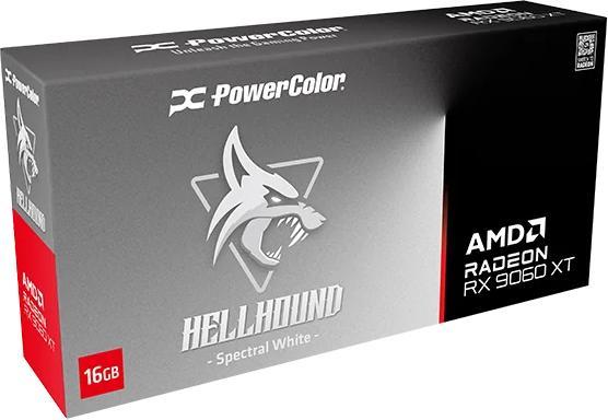Image du produit Powercolor Radeon RX 9060 XT Hellhound Spectral White (16 Go)
