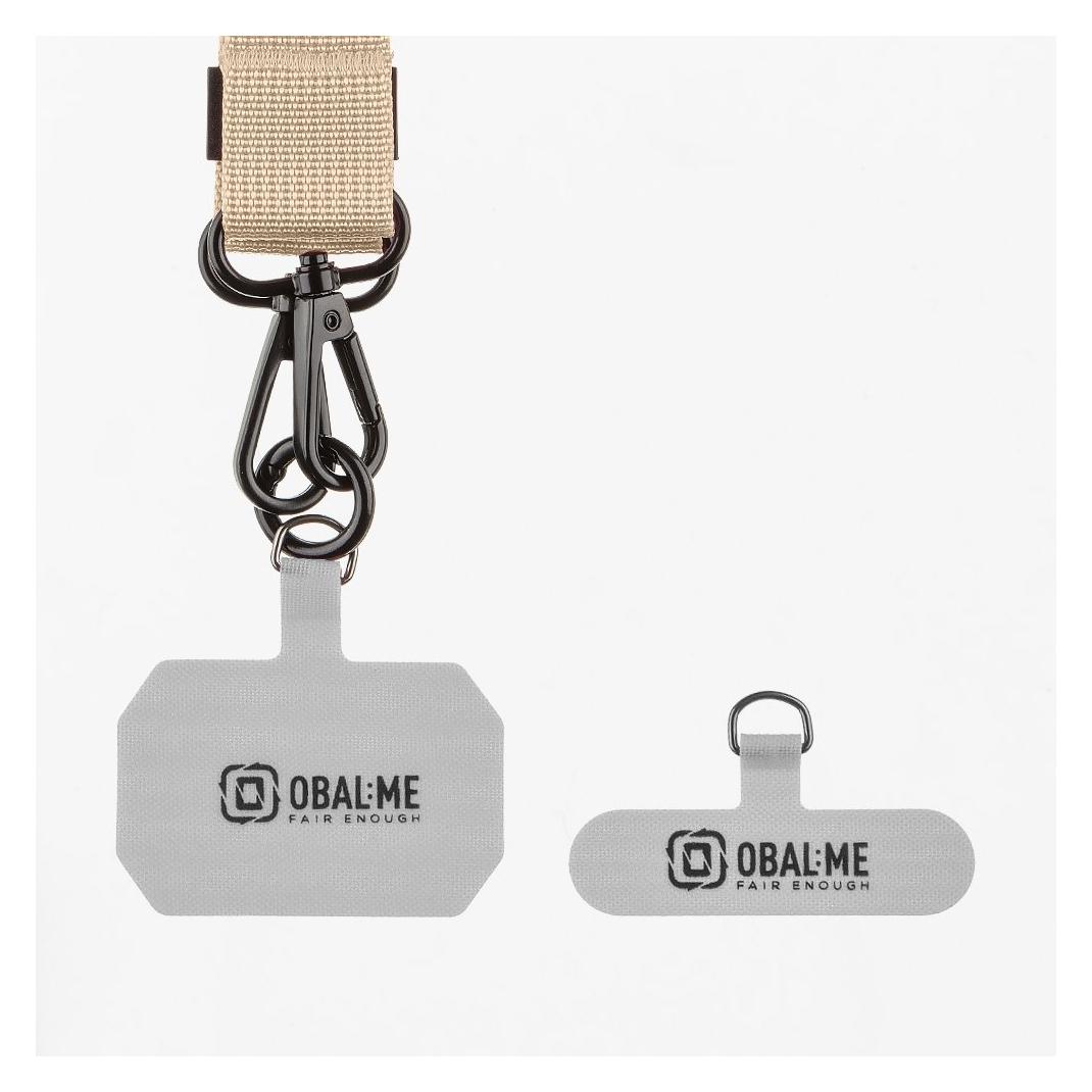 Obal:Me NeckTag Ribbon Phone Strap Ivory (57983126811)