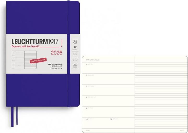 Produktbild Leuchtturm1917 LEUCHTTURM 1W/S MEDIUM HC Ink (A5, Deutsch)