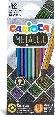 Immagine prodotto Carioca Matite colorate metallizzate 12 pezzi, Multicolore (Multicolore, 12 x)