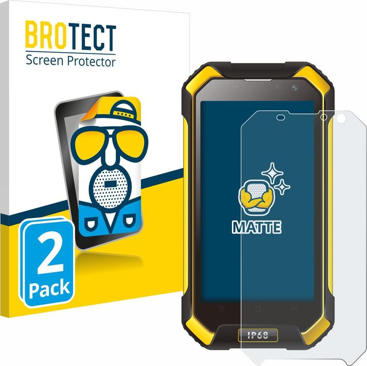 Actual product image BROTECT Anti-glare screen protector matt (2 Piece, Blackview BV6000)