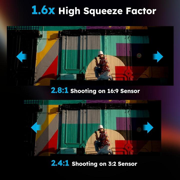 Produktbild Sirui Venus 75mm T2.9 1.6x Full-Frame Anamorphic lens(L mount) (L-Mount, Vollformat)