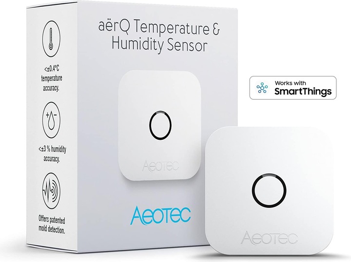 Actual product image Aeotec aërQ Temperature & Humidity Sensor, Z-Wave Plus
