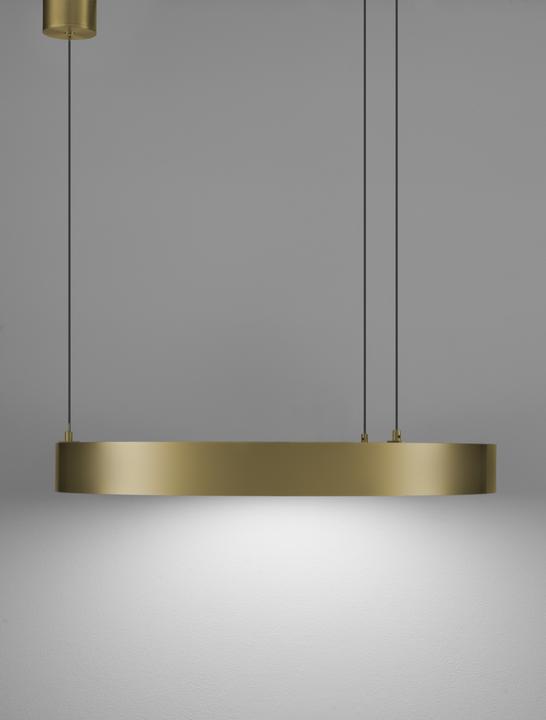Productafbeelding Nova Luce STING LED hanglamp brons 40W warm wit 200x60cm dimbaar 9558602 (2153 lm)