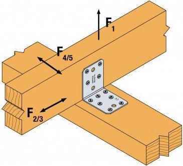 Image du produit Simpson Sst Equerres SST, type 105 acier zingué 103x (Connecteur coudé, 1 pcs)