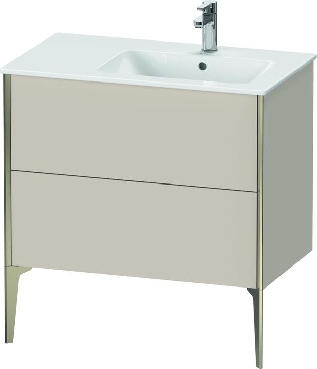 Actual product image Duravit XViu 4487 Vanity unit vertical, 2 drawers, for wash basin ME by Starck 234683 Basin right, 8 (81 x 48 x 59.5 cm)