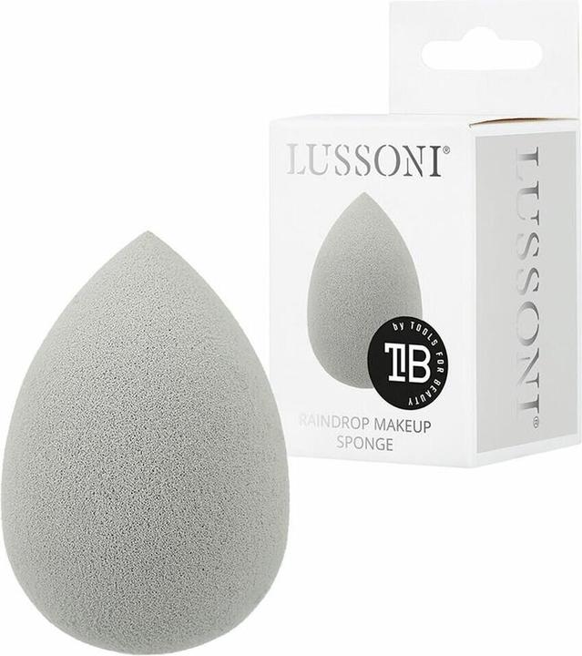 Actual product image Lussoni T4B Drop-shaped make-up sponge, blender sponge, (grey)