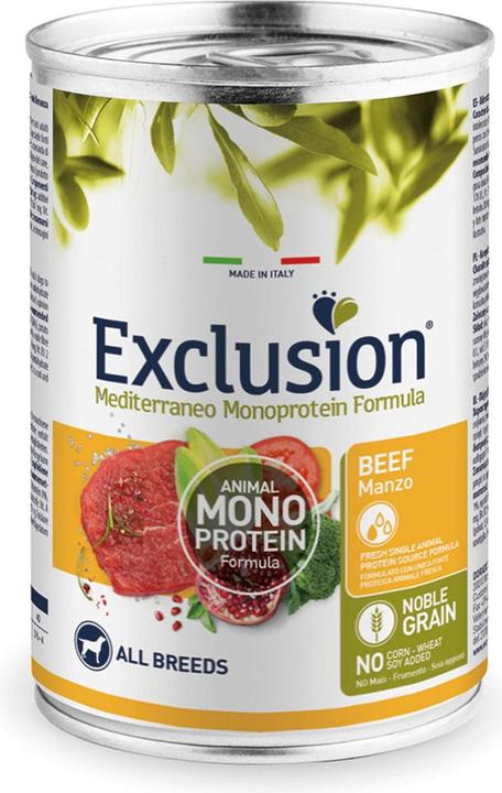 Immagine prodotto Exclusion Adult All Breeds Beef Wet (Adulto, 1 pz., 400 g)