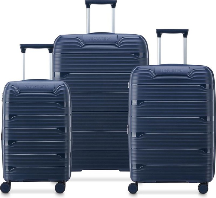 Produktbild Delsey Securitech von Paris - Gepäckset Dune - 3 -Stück - Handgepäck 48L + Rampand 94L und 133L - Bl (44 l, Handgepäck (bis 50l))