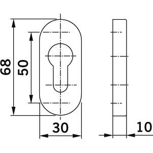 Thumbnail - Ogro, Türgriff + Fenstergriff, Schlüsselrosetten 6679 (Türrosette)