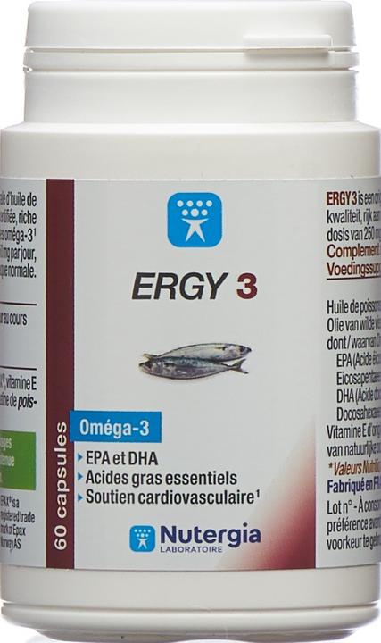 Actual product image Nutergia Ergy 3 caps (60 pcs., Capsules, 60 g)