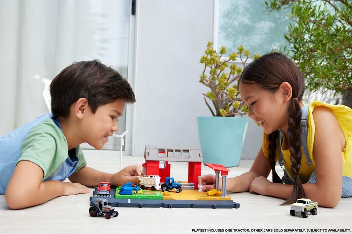 Actual product image Matchbox Action Drivers Farm Harvest Playset
