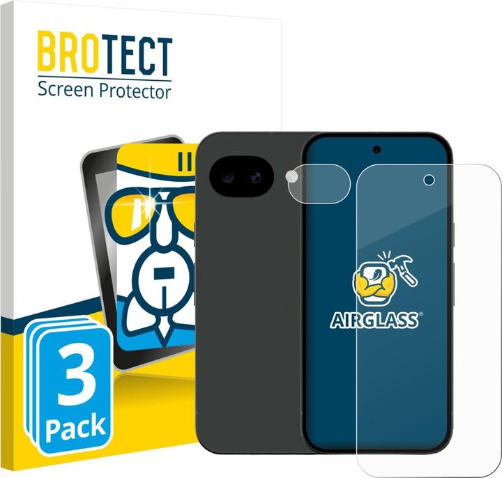 Actual product image BROTECT AirGlass Glass (3 pcs., Google Pixel 10a)