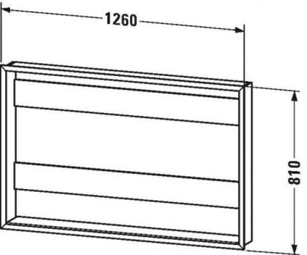 Produktbild Duravit Einbauset LICHT & SPIEGEL für Good und Better-Version 1261x139mm (126.10 x 81.20 x 13.90 cm)