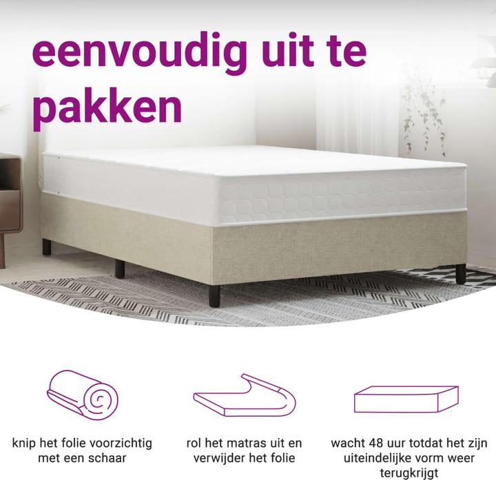 Produktbild vidaXL Taschenfederkern-Matratze (Federkern, 140 x 190 cm)
