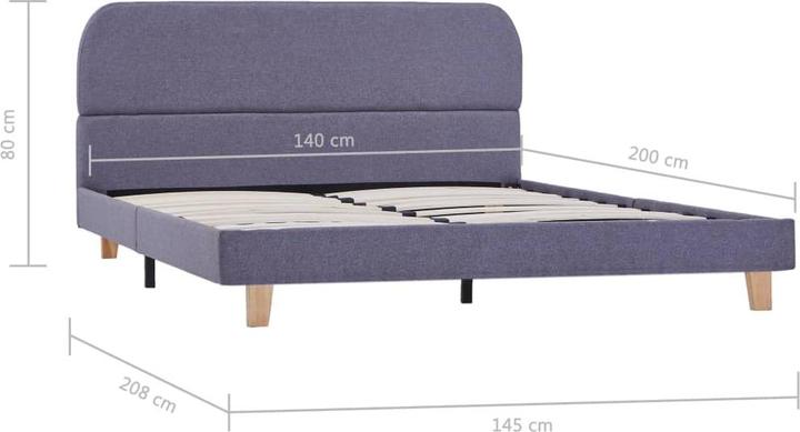 Produktbild vidaXL Bettgestell (140 x 200 cm)
