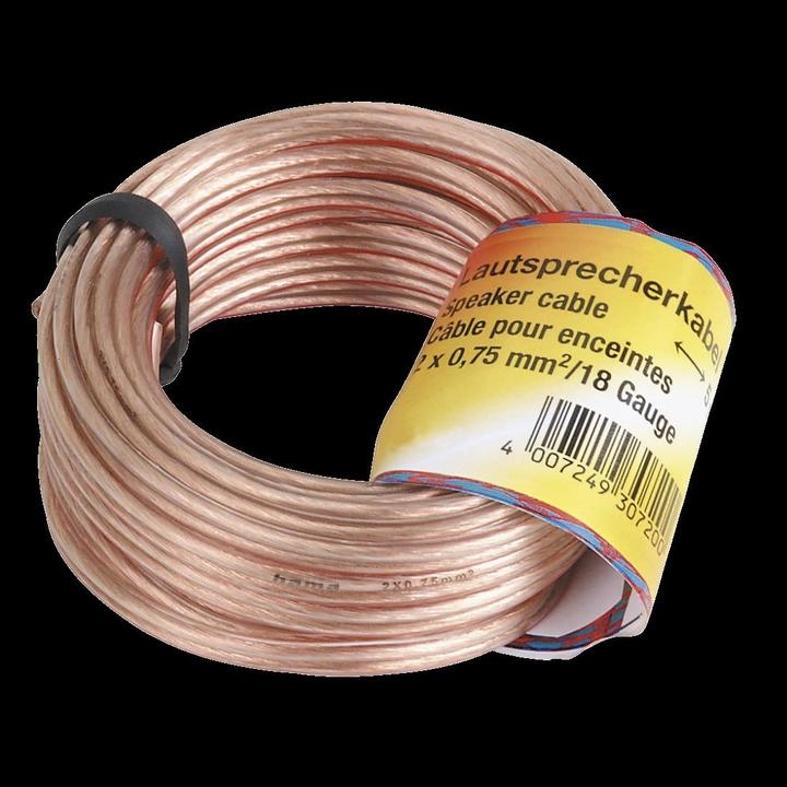 Actual product image Hama Lautsprecherkabel (10 m, 0.75 mm²)