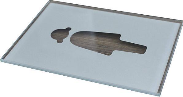 Actual product image Moedel WC pictogram door sign, HxW 148 x 105 mm, self-adhesive, ladies'.