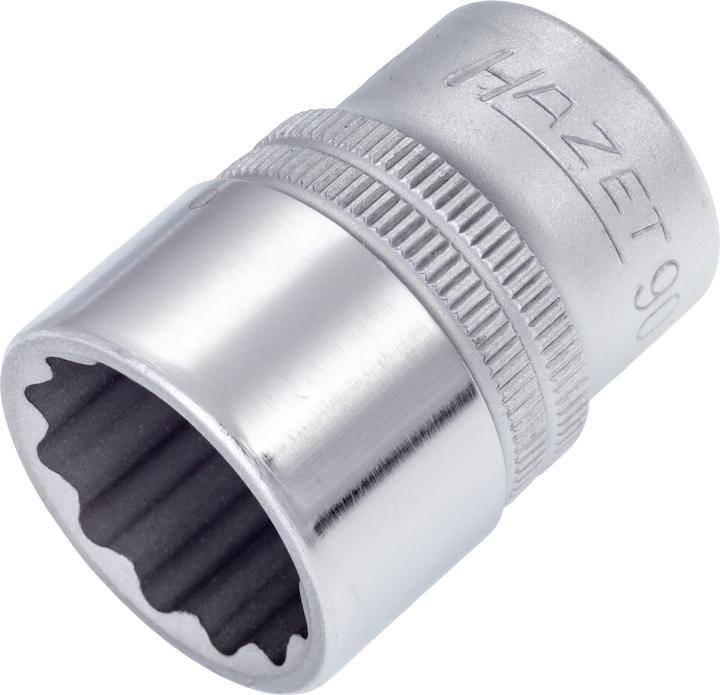 Produktbild HAZET Steckschlüsseleinsatz ∙ Doppelsechskant 900Z-20 ∙ Vierkant12,5 mm (1/2 Zoll) ∙ Aussen Doppel-S… (20 mm)
