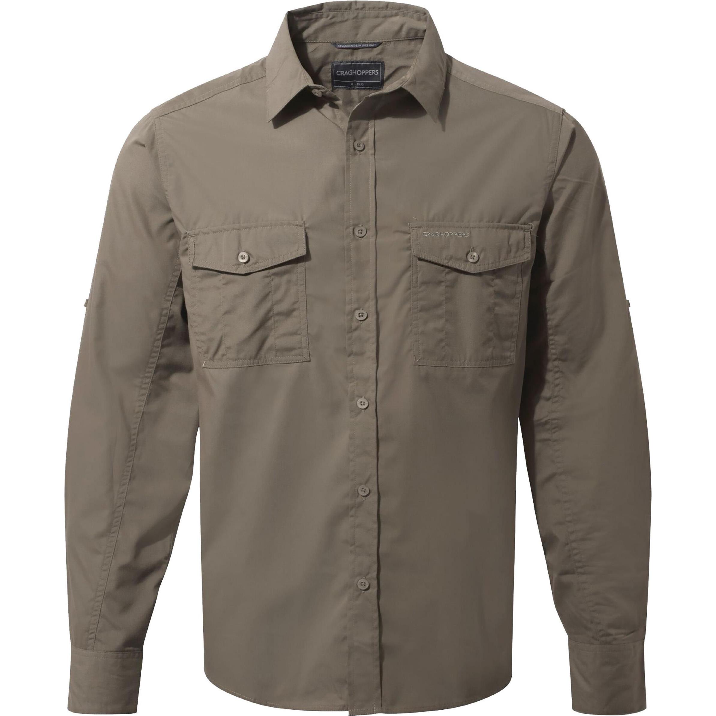 Craghoppers, Herren, Hemd, Kiwi L/S Shirt, Braun, (S)