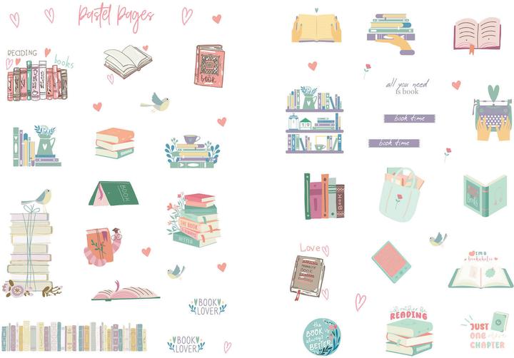 Image du produit I love books - Mein Stickerbuch: Für alle #booklover
