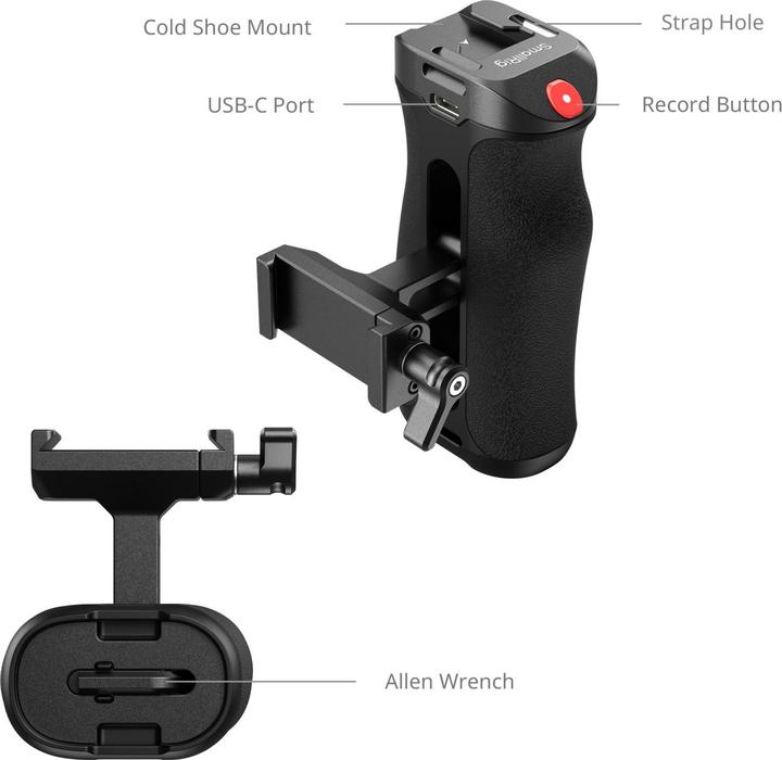 Produktbild SmallRig 5694 Arca-Type Side Handle with Rec Trigger (Griff)