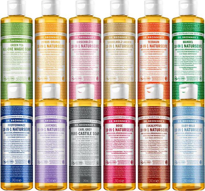 Produktbild Dr. Bronner's Flüssigseifen Earl Grey 18-1 Naturseife 240 ml (Flüssigseife, 240 ml)