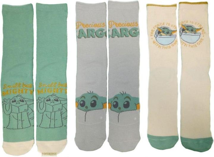 Produktbild Heroes Inc Star Wars The Mandalorian Socken 3er-Pack Grogu L-XL (3er Pack, L/XL)